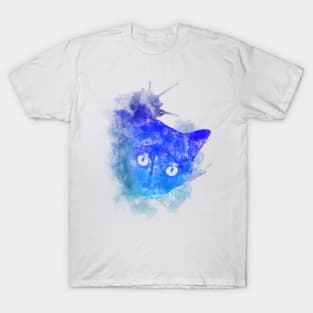 Cat Watercolor Lagoon T-Shirt